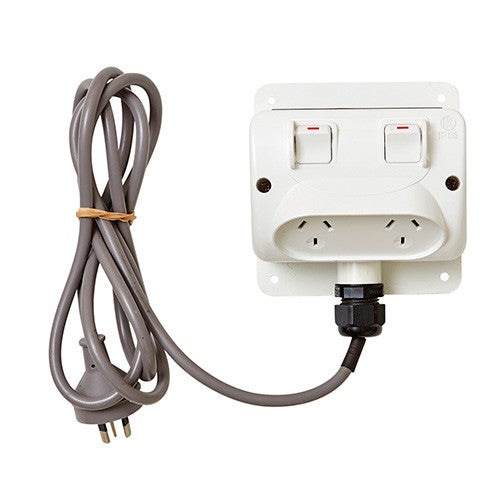 Turmion 10amp Dual Outlet - add on - Poolshop.com.au Turmion 10amp Dual Outlet - add on - Poolshop.com.au